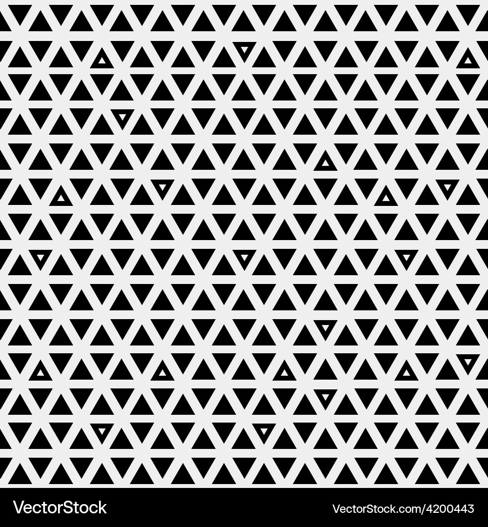 Monochrome Triangle Pattern Vector Image