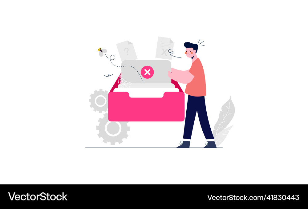 No data empty concept vector image