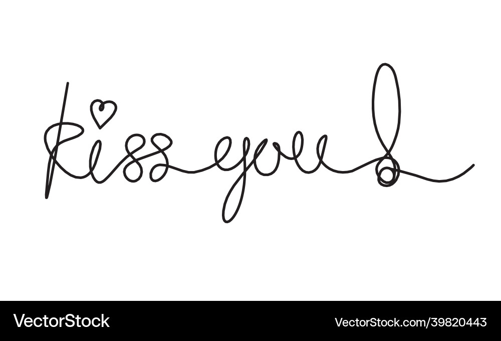 With exclamation mark as continuous line drawing vector image