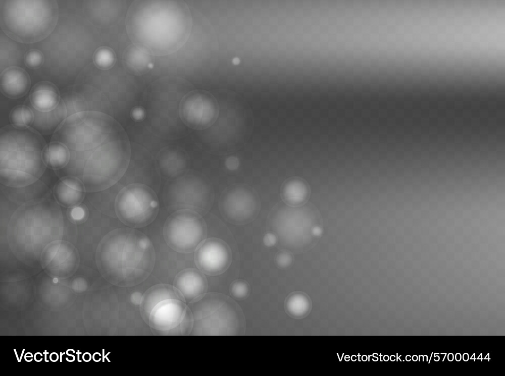 Abstract shining bokeh isolated on transparent Abstract shining bokeh isolated on transparent Vector Image