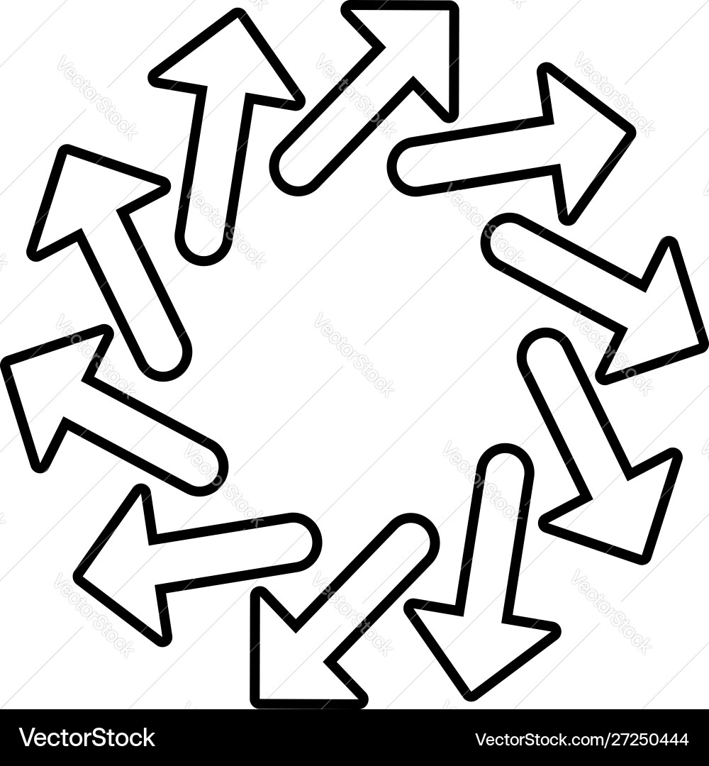 Circular arrows for cycle repeat themes progress Circular arrows for cycle repeat themes progress vector image
