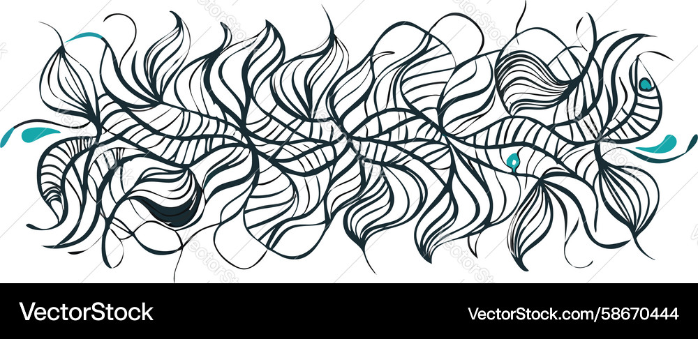 Dark abstract swirling lines dynamic background Vector Image