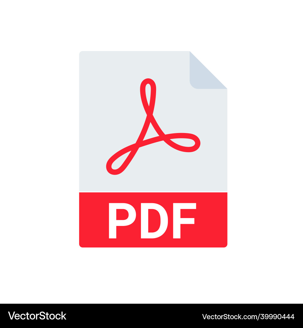 Pdf file icon format download document image Pdf file icon format download document image vector image
