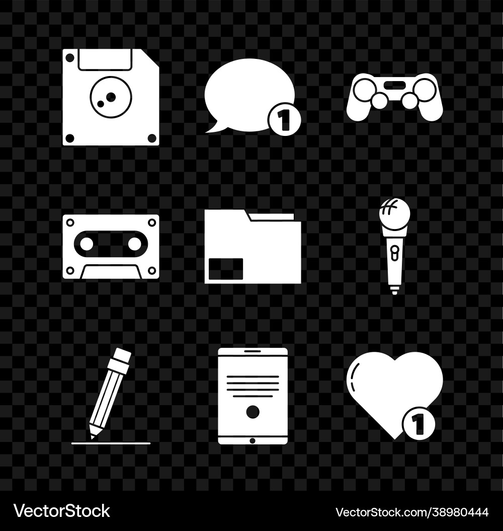 Set floppy disk for computer data storage speech Set floppy disk for computer data storage speech vector image