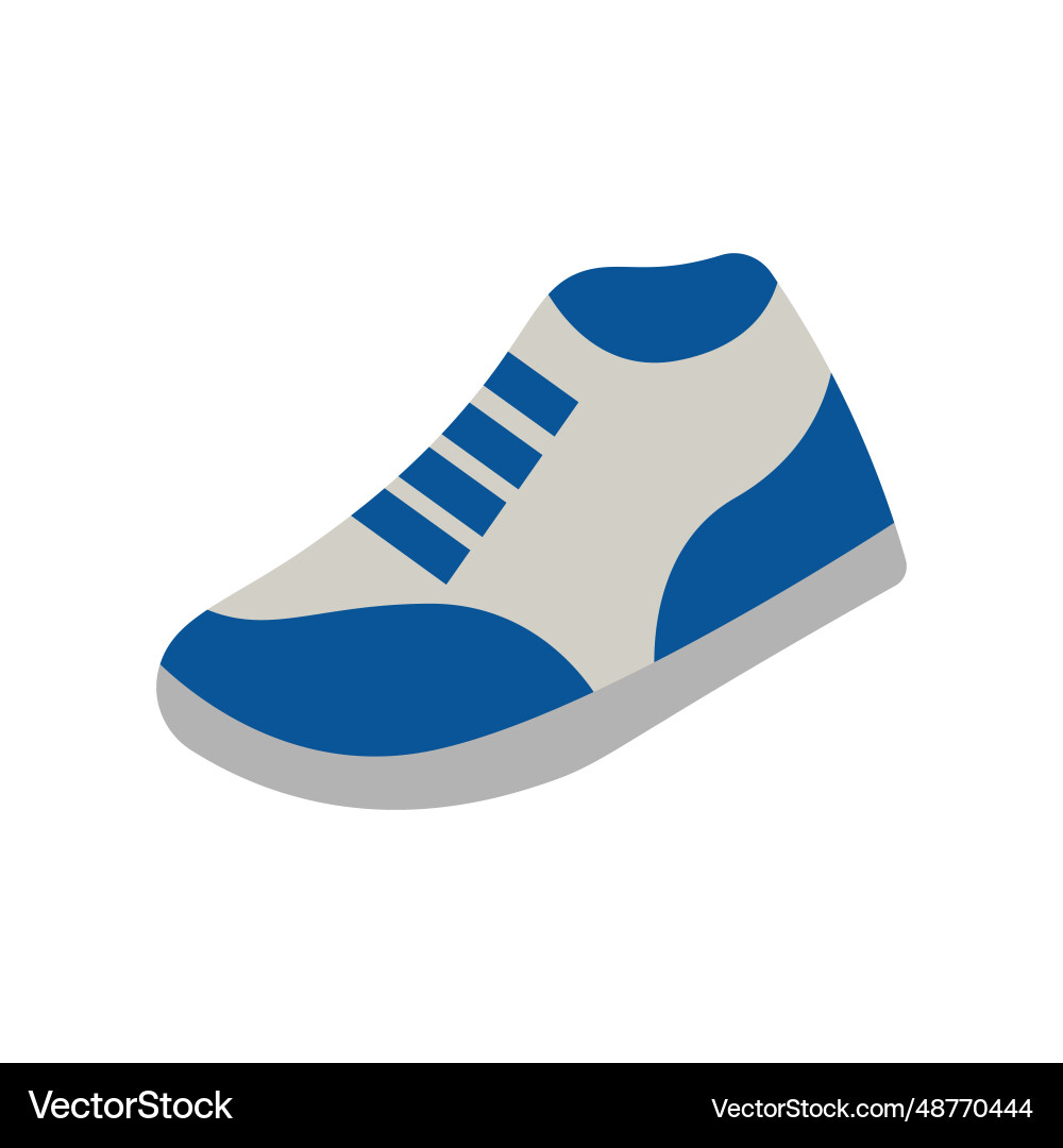 Simple shoes icon in flat design style Royalty Free Vector