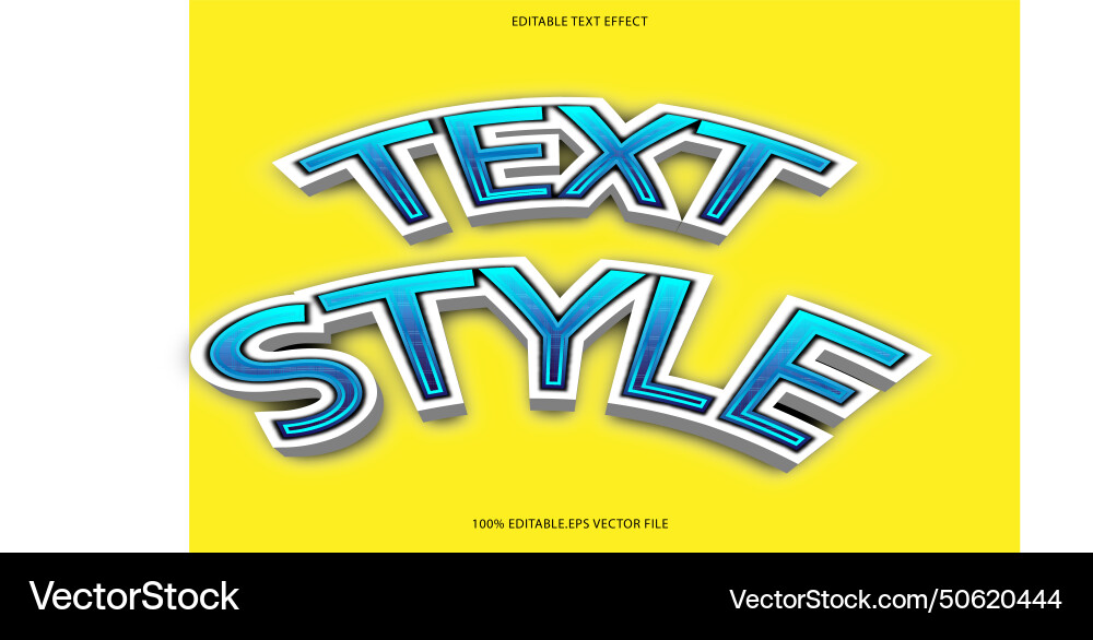 Text style editable effect 3d emboss Text style editable effect 3d emboss vector image