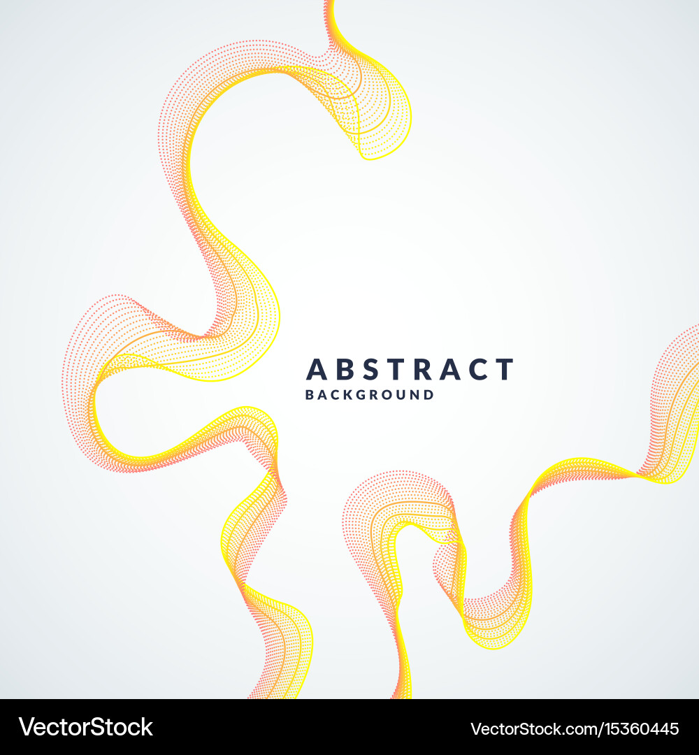 Abstract background with a colored dynamic vector image