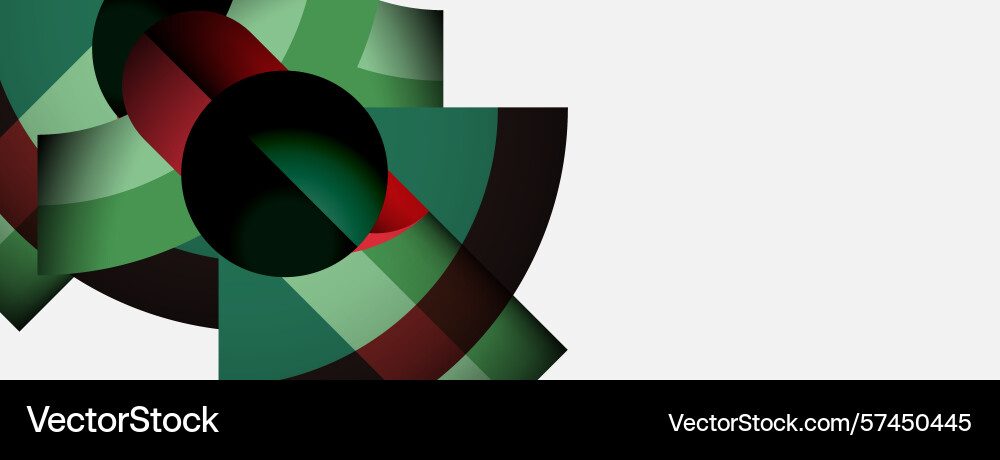Abstract geometric design circular shapes overlap Abstract geometric design circular shapes overlap Vector Image