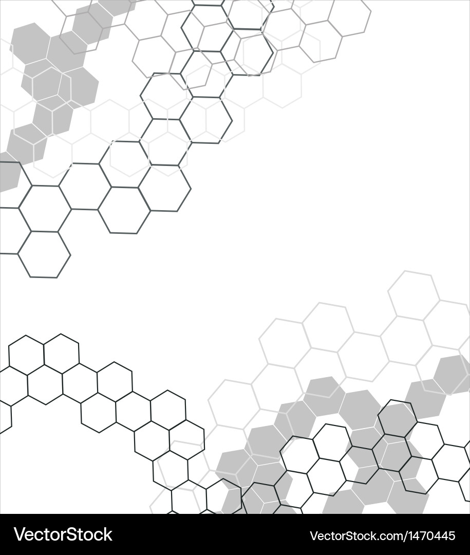 Abstract molecular structure background vector image