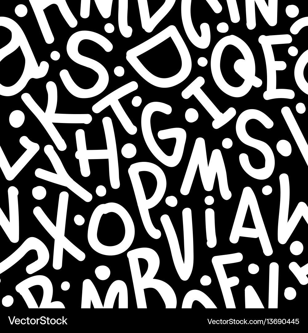Alphabet Letter Pattern vector image