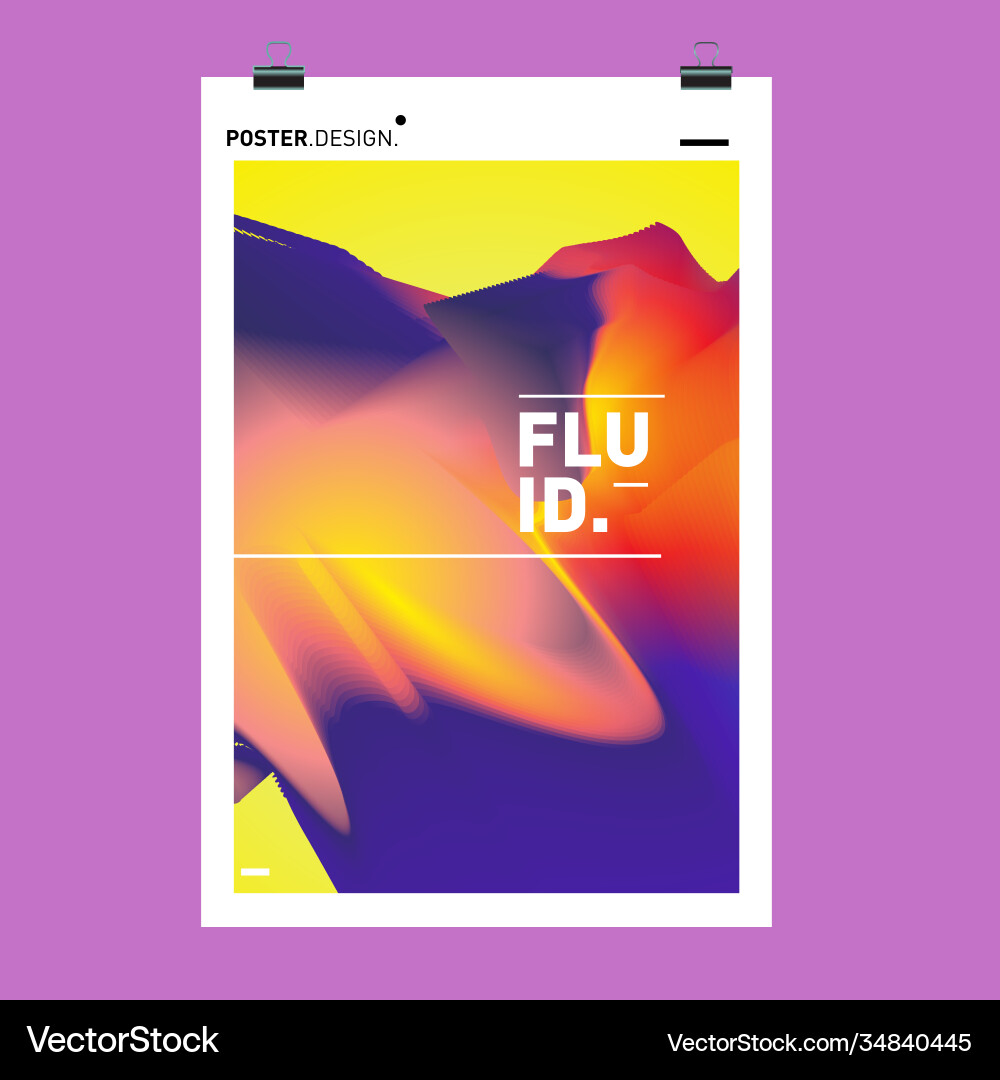Colorful abstract fluid gradient pattern Colorful abstract fluid gradient pattern Vector Image