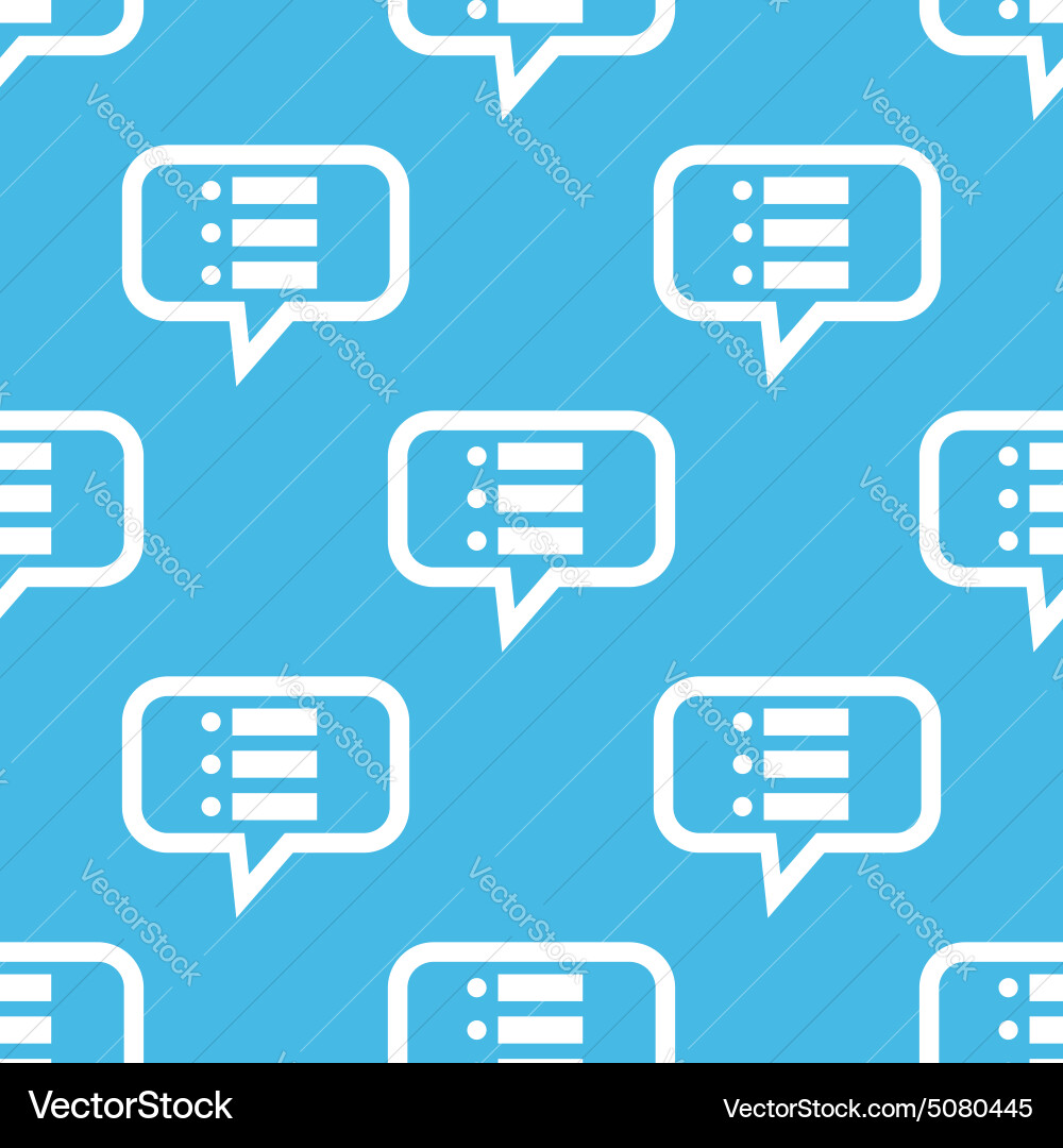 Dotted list message pattern vector image
