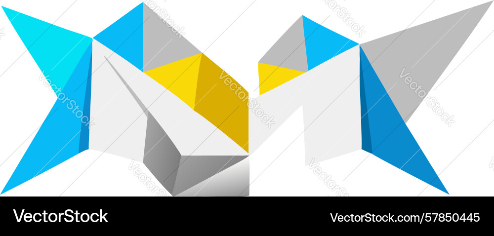 Geometric shards abstract fragmented design Vector Image