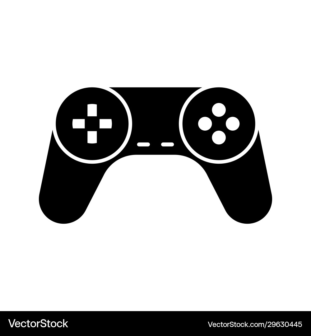 Joystick gamepad controller flat design Joystick gamepad controller flat design vector image