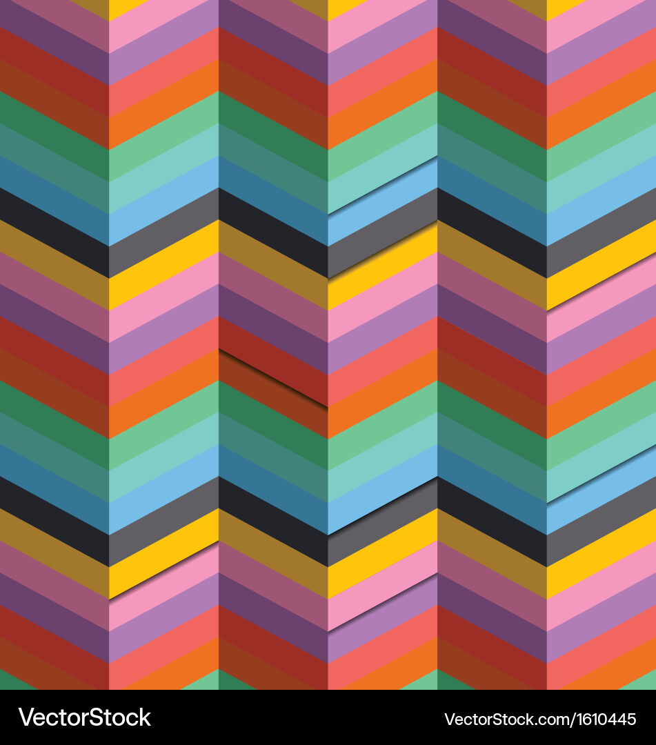 Retro Chevron Pattern Background vector image