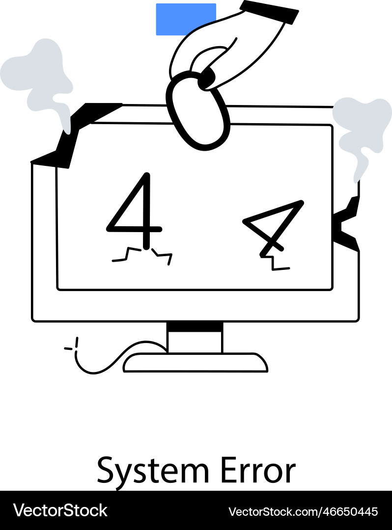 System error vector image