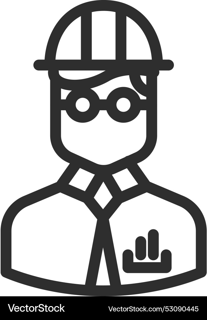 Technical worker icon engineer symbol project Technical worker icon engineer symbol project vector image