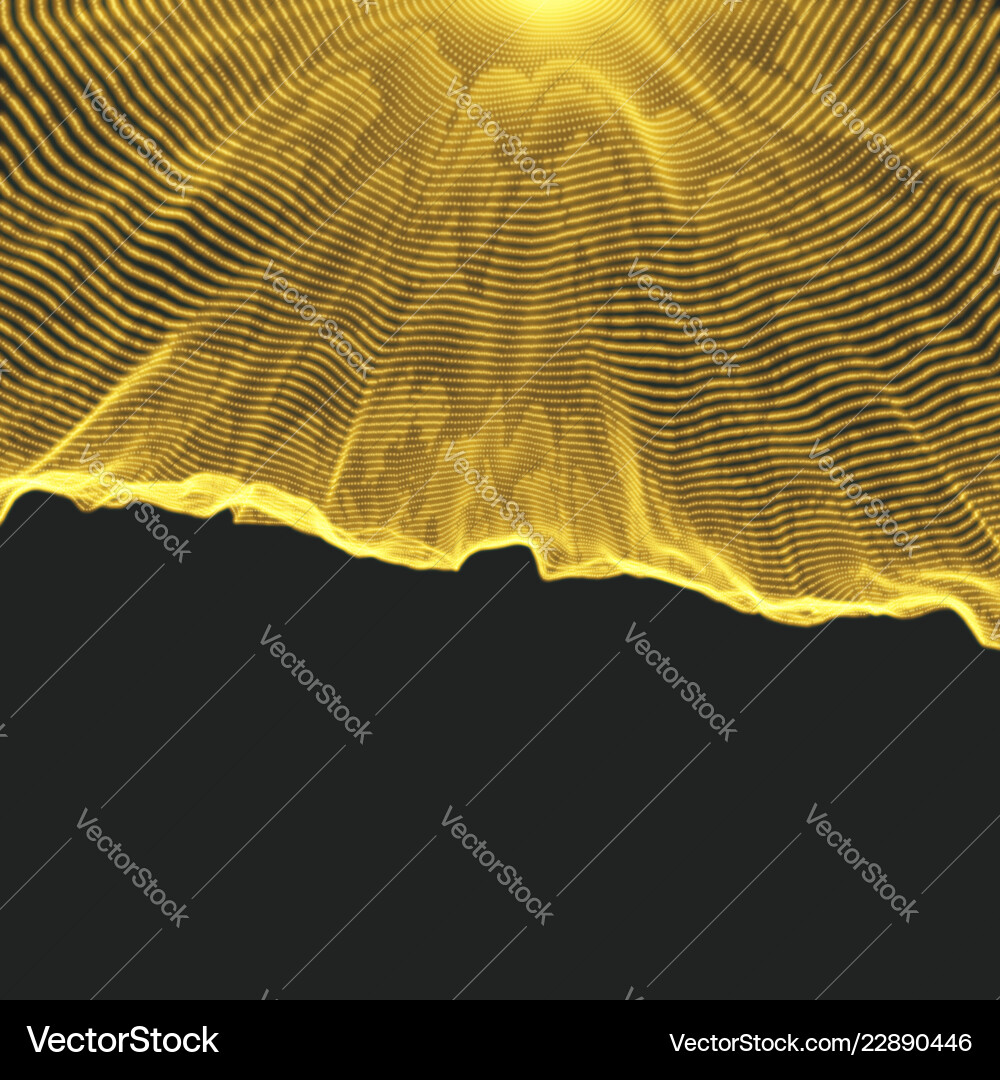 Dynamic Particle 3D Technology Vector Image