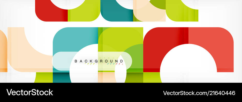 Geometric Color Blocks Abstract Background vector image
