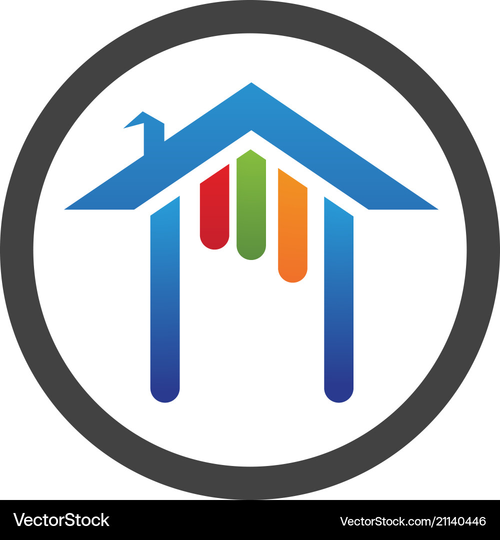 Immobilien und Wohngebäude Logo-Ikonen Vorlage Immobilien und Wohngebäude Logo-Ikonen Vorlage vektorbild