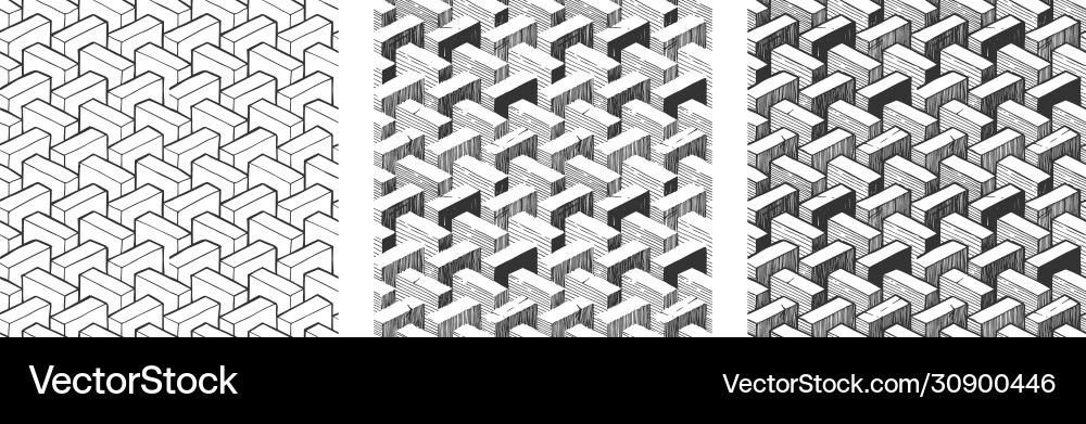 Impossible Geometry Pattern Vector Image
