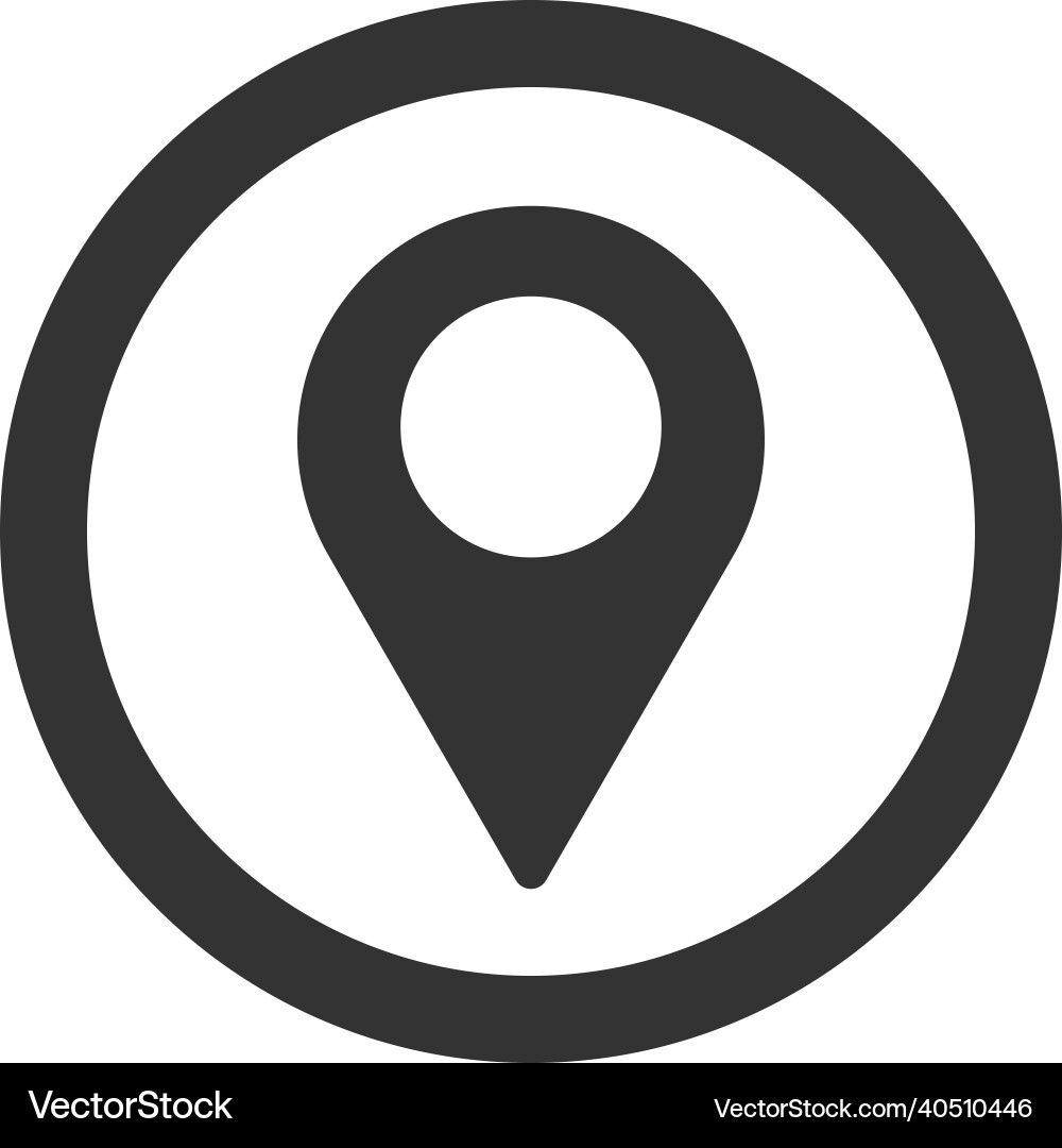 Location pointer icon design Location pointer icon design Vector Image