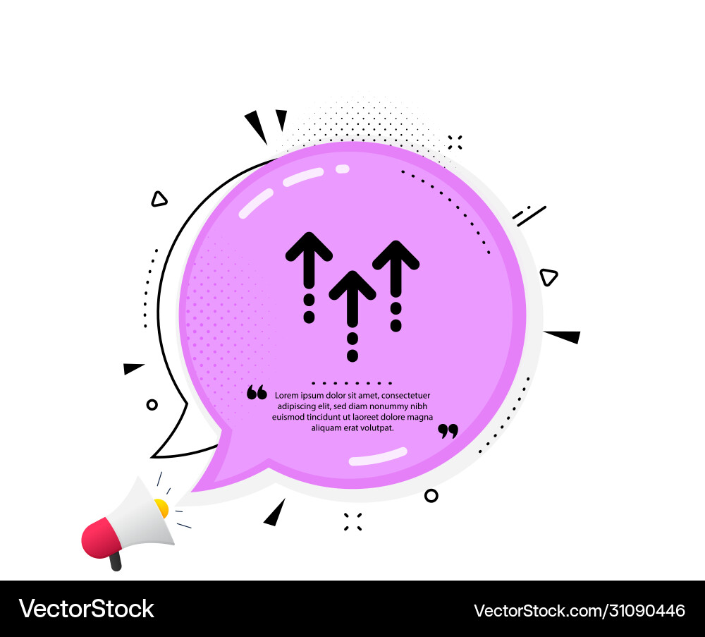 Swipe up icon scrolling arrow sign landing page Swipe up icon scrolling arrow sign landing page vector image