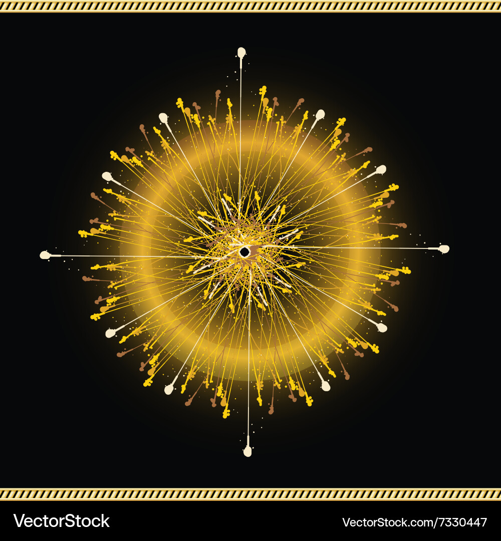 Abstract background with round ornament pattern vector image