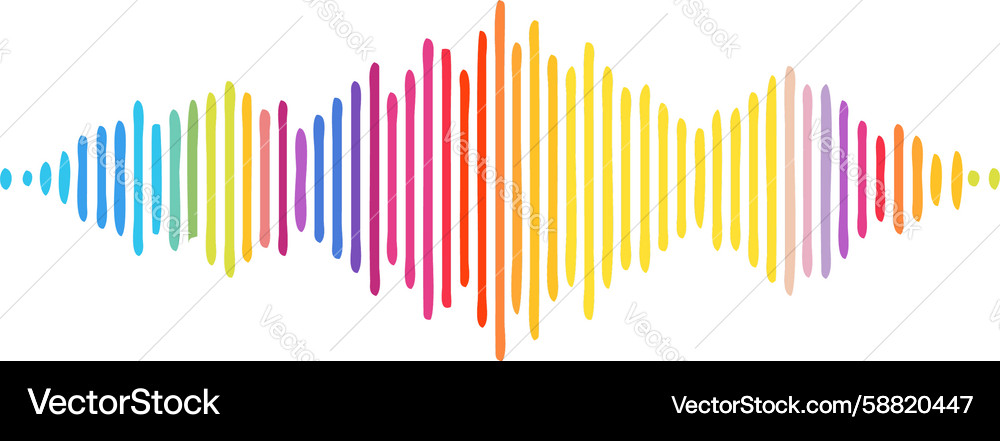 Abstract Sound Waves - Dynamic Gradient Vector Image