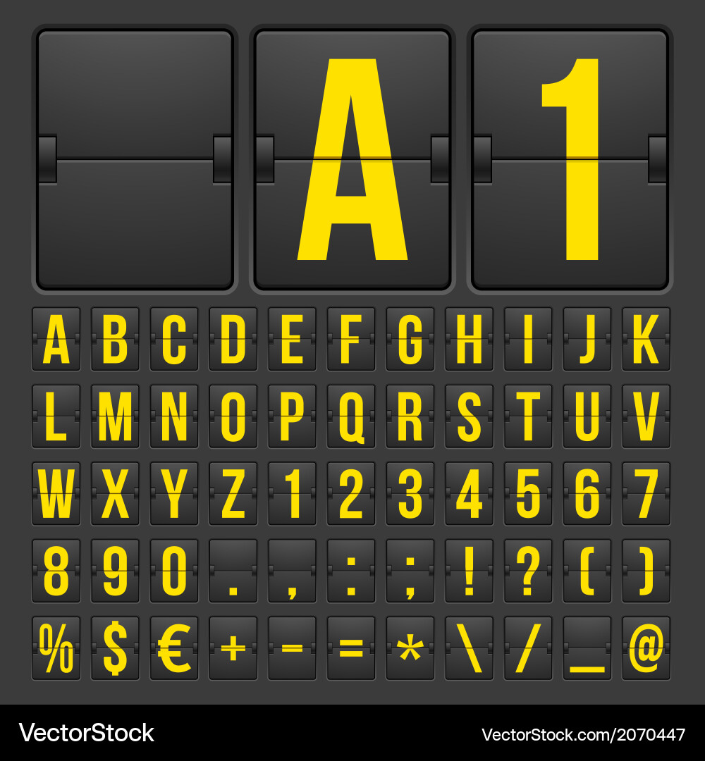 Countdown Timer & Scoreboard vector image
