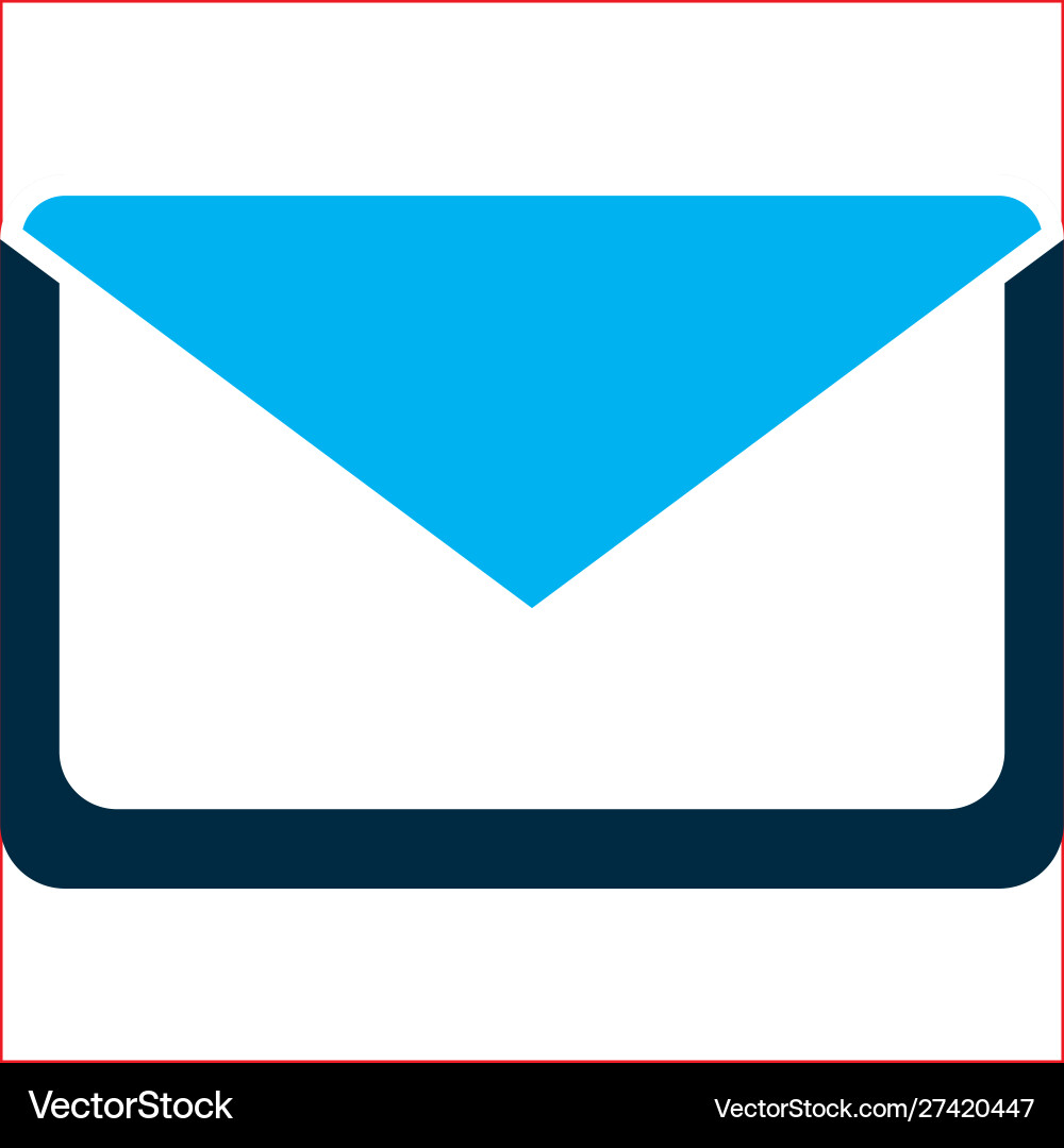 Isolated envelope message design vector image