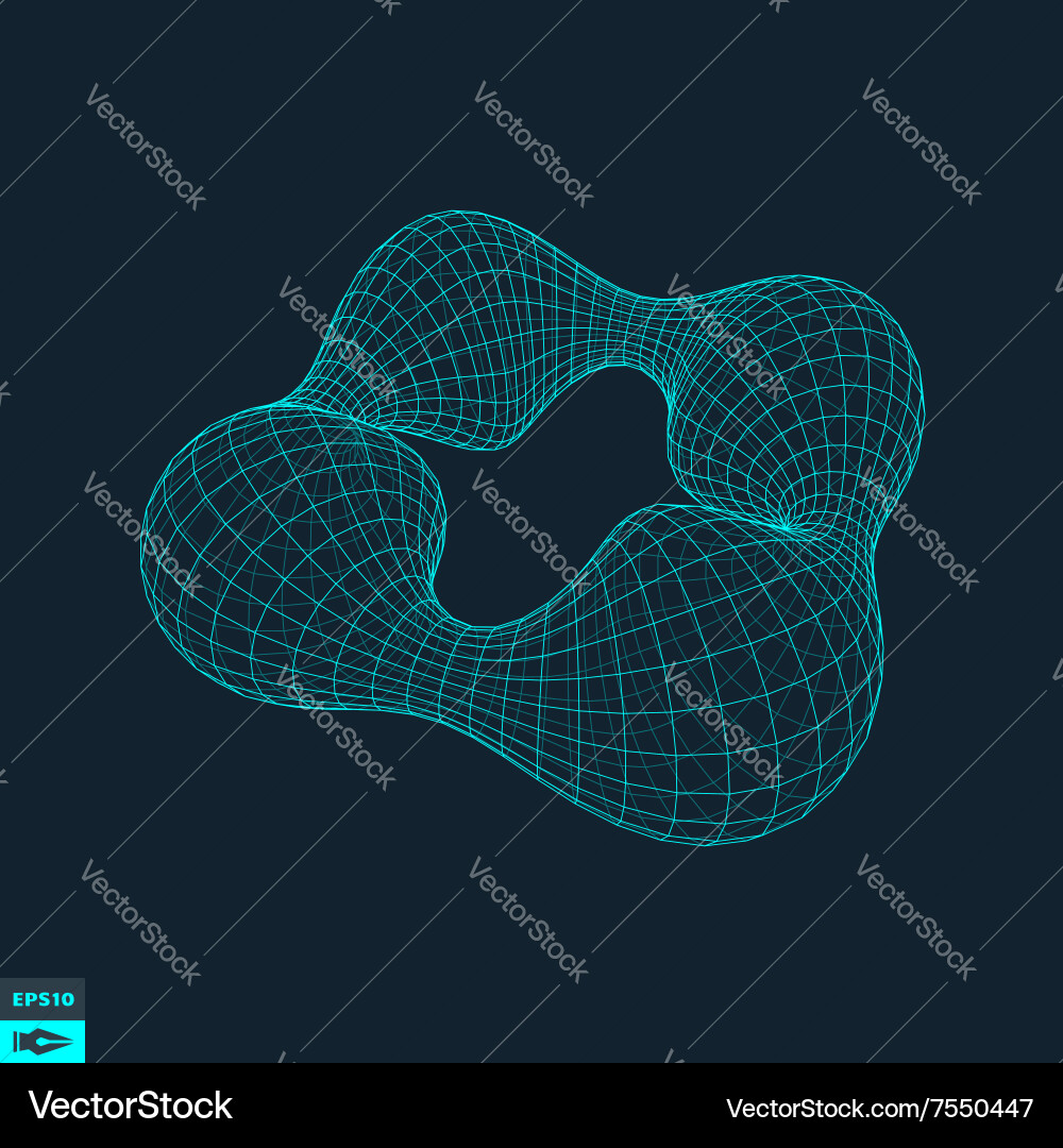 Lattice geometric polygonal element grid vector image