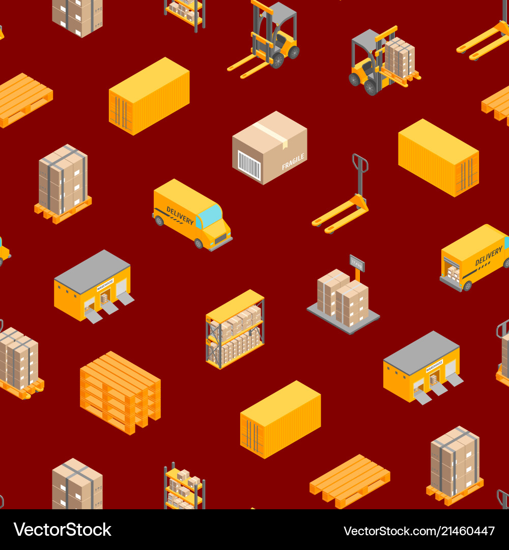 Logistic delivery service seamless pattern Logistic delivery service seamless pattern vector image