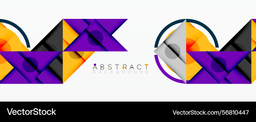 Modern abstract design geometric shapes overlap Vector Image