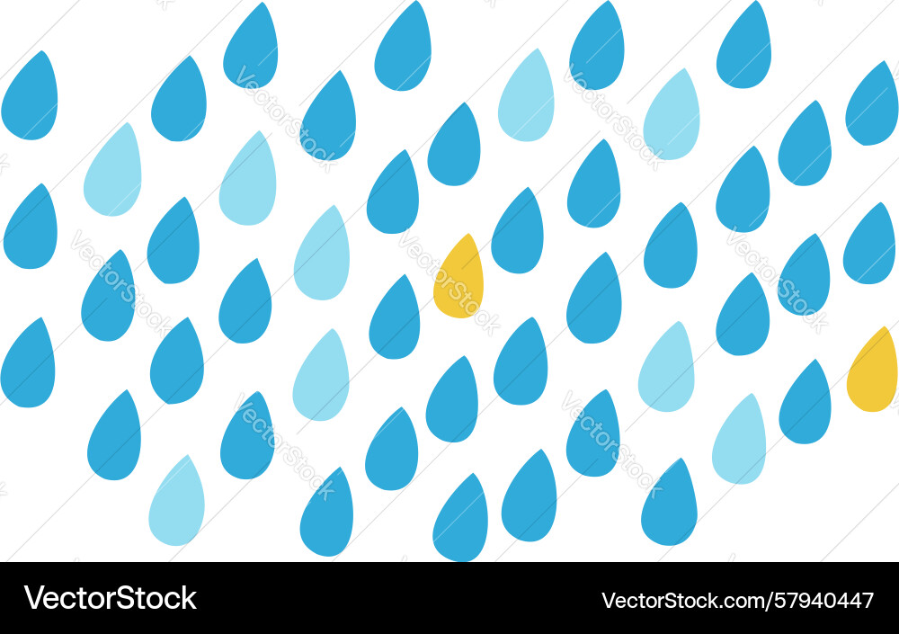 Raindrops Scatter Pattern Vector Image
