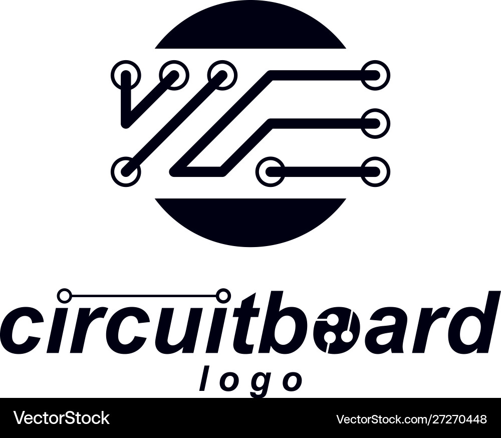 Abstract computer circuit board technology Vector Image