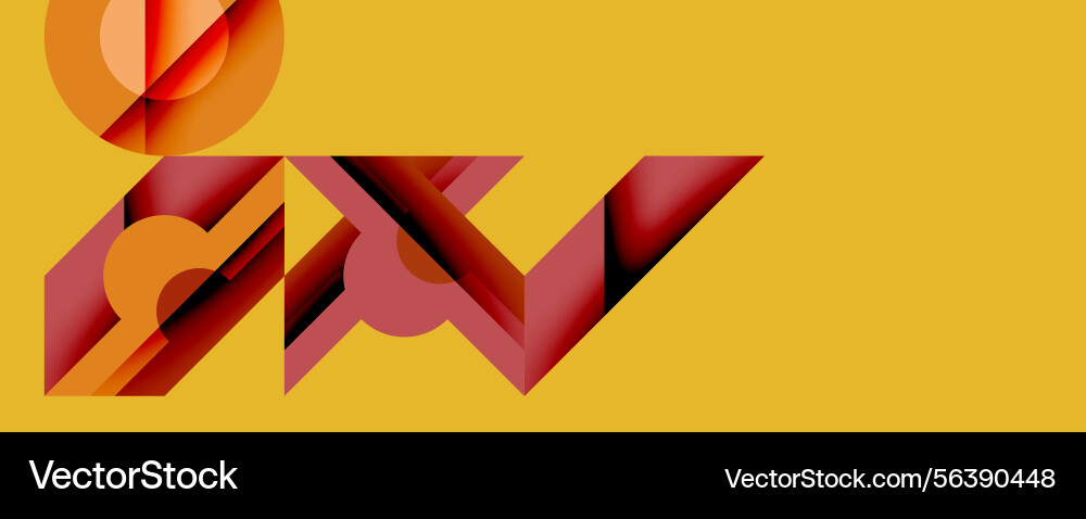Abstract geometric design features overlapping Abstract geometric design features overlapping vector image