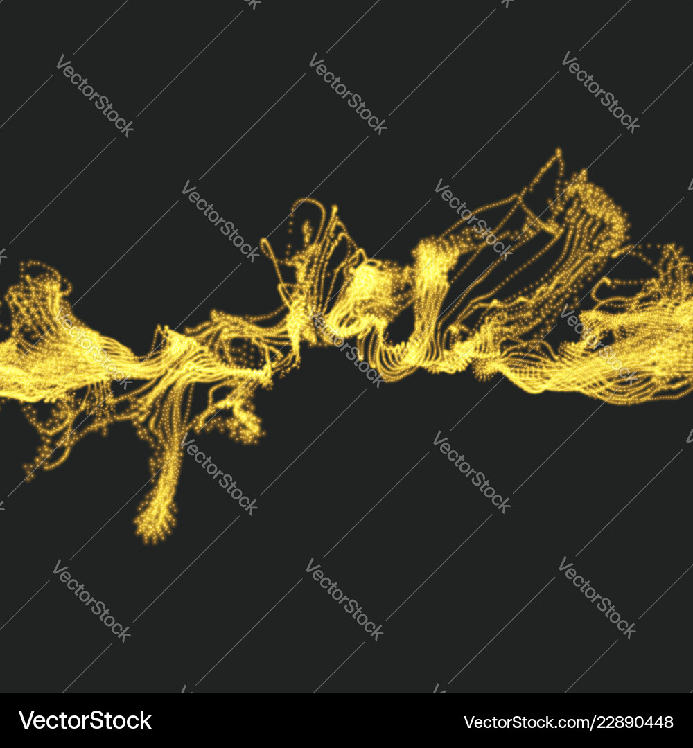 Array with dynamic particles 3d technology style Array with dynamic particles 3d technology style vector image
