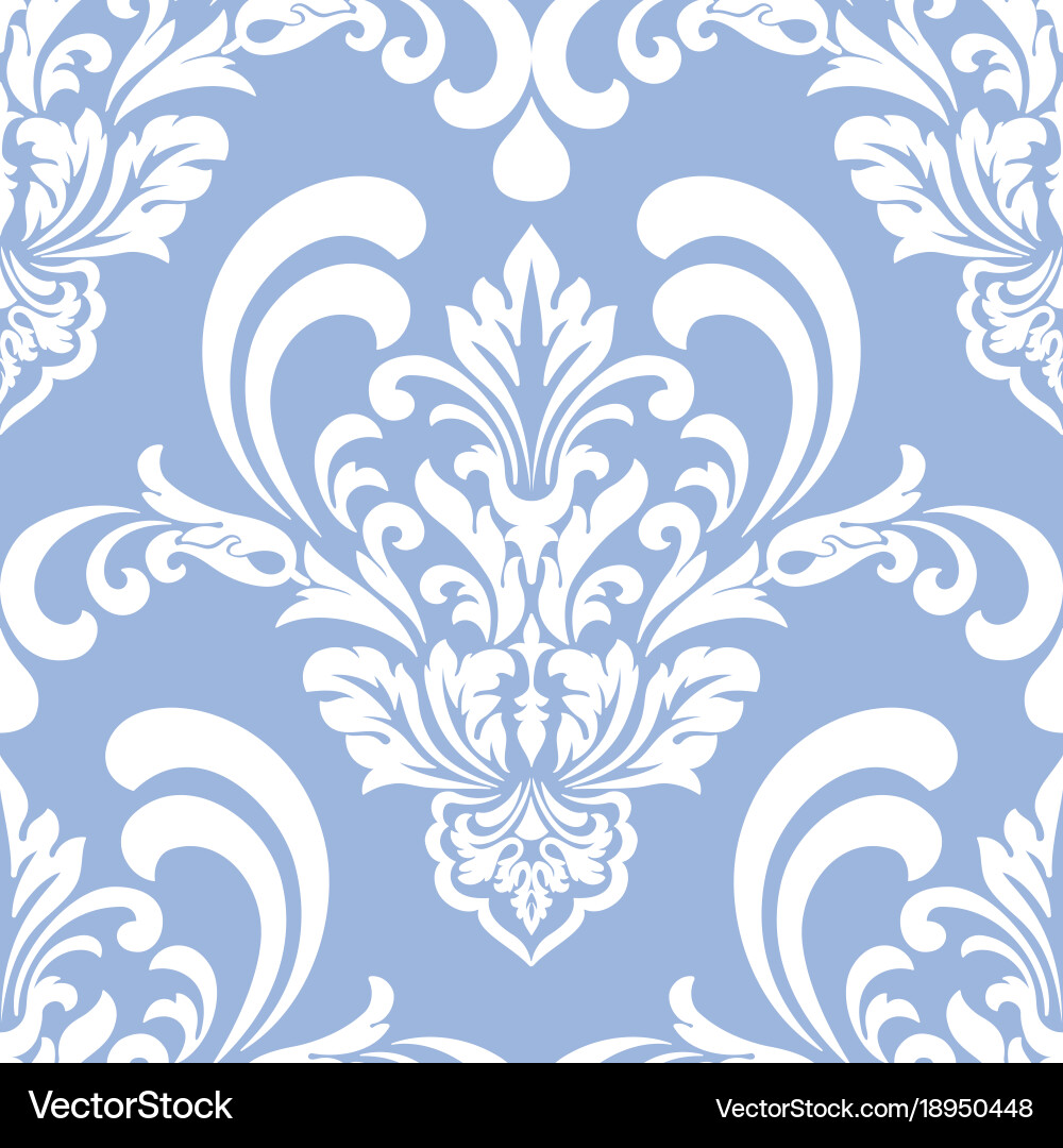 Damask seamless pattern element classical Vector Image