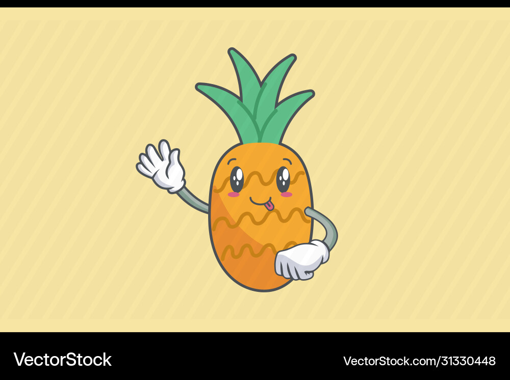 Dumb funny tongue cheerful face emotion waving Dumb funny tongue cheerful face emotion waving vector image