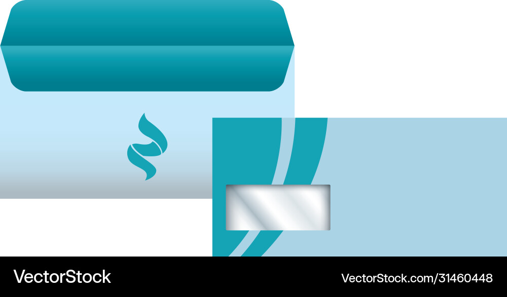 Envelopes open and closed with stationery Envelopes open and closed with stationery Vector Image