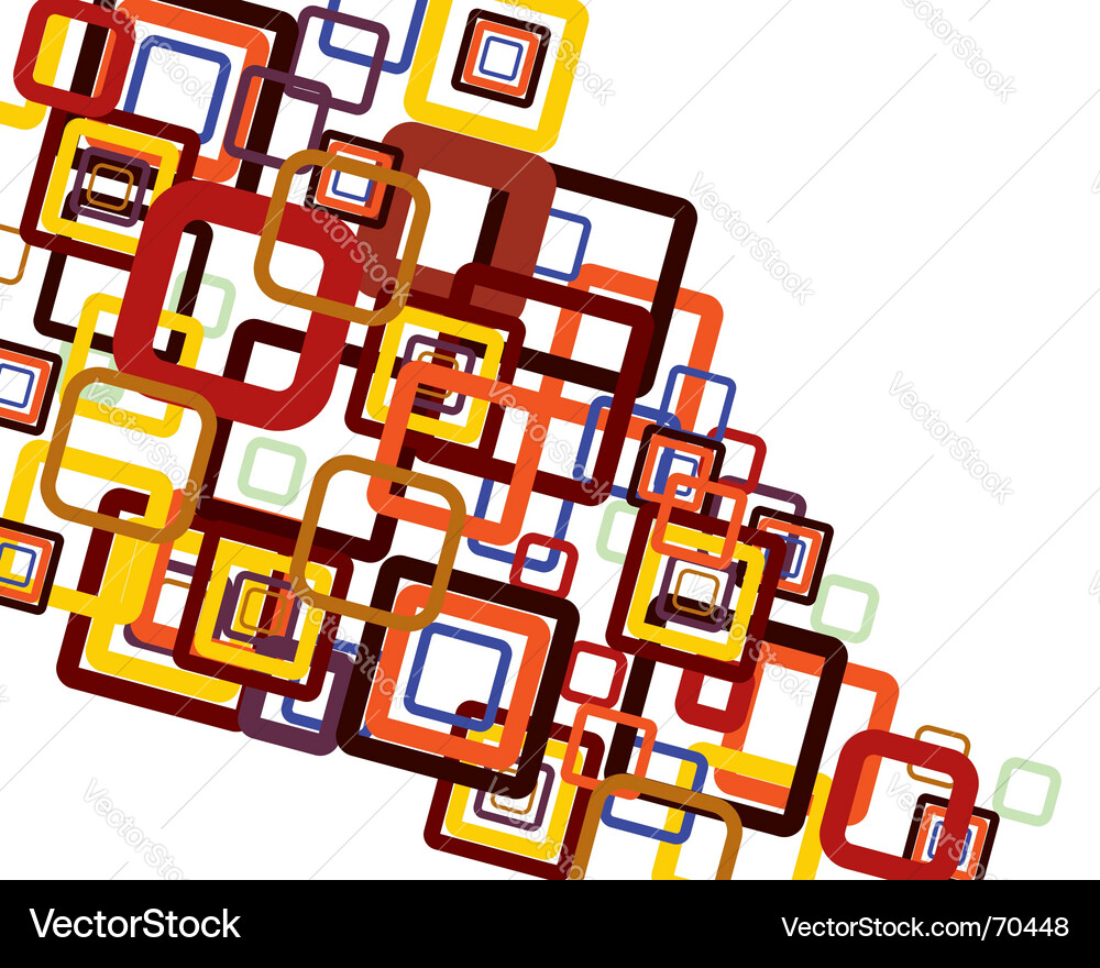 Geometric Square Pattern Background vector image