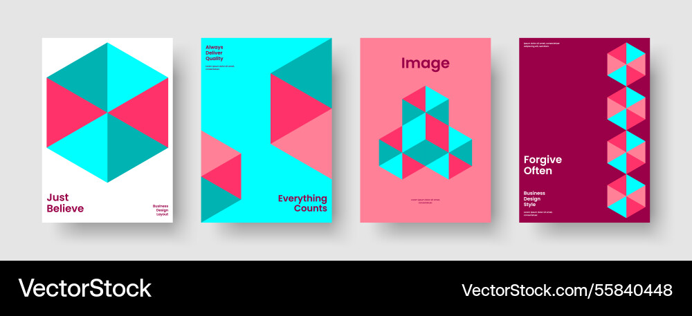 Isolated report layout abstract poster template Isolated report layout abstract poster template vector image