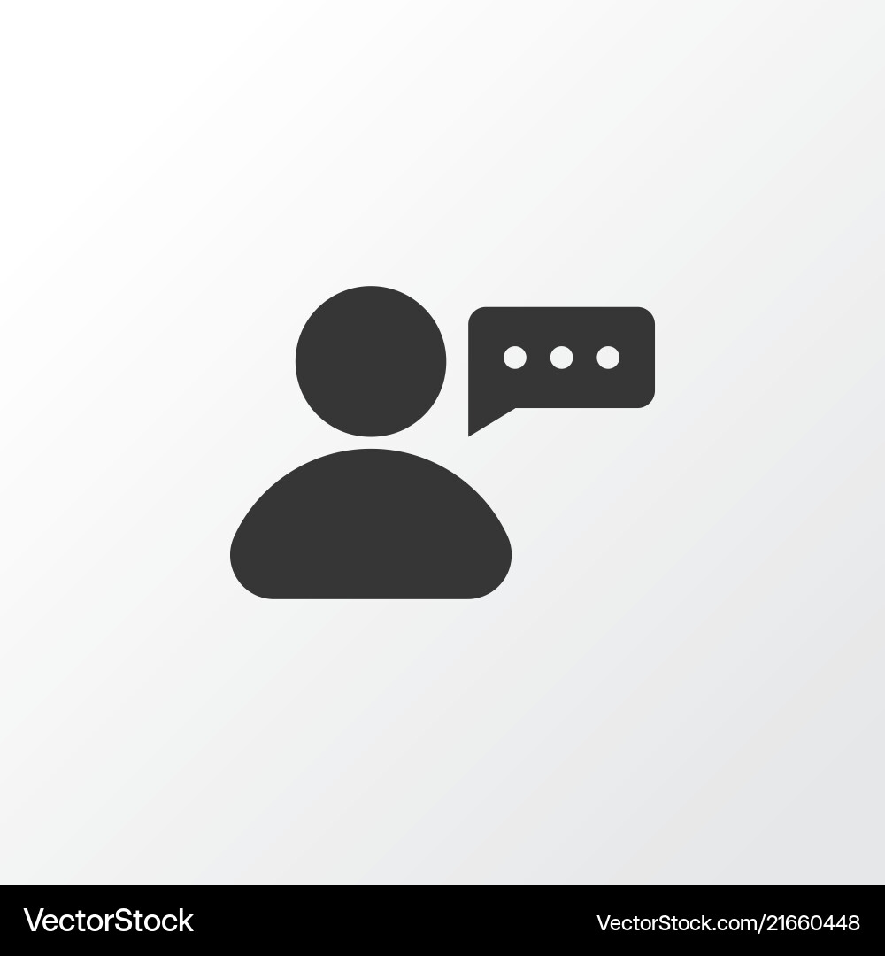Message from user icon symbol premium quality Vector Image