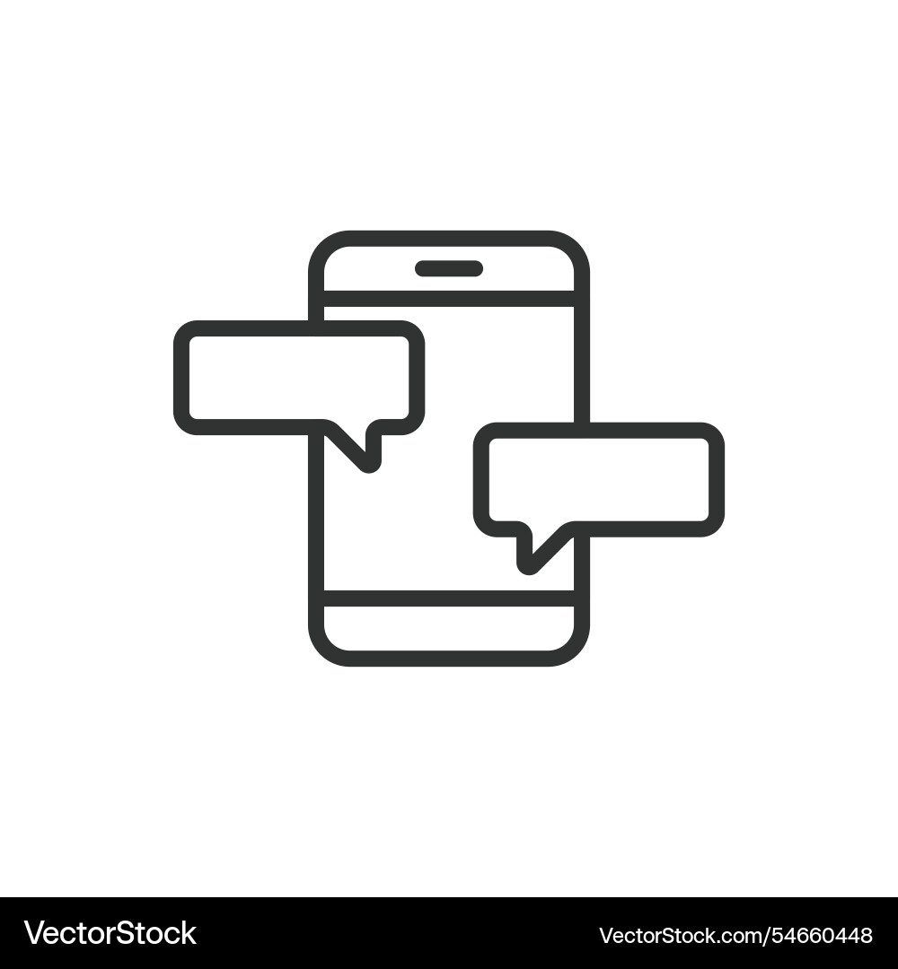 Phone charting icon in line design chart Phone charting icon in line design chart vector image