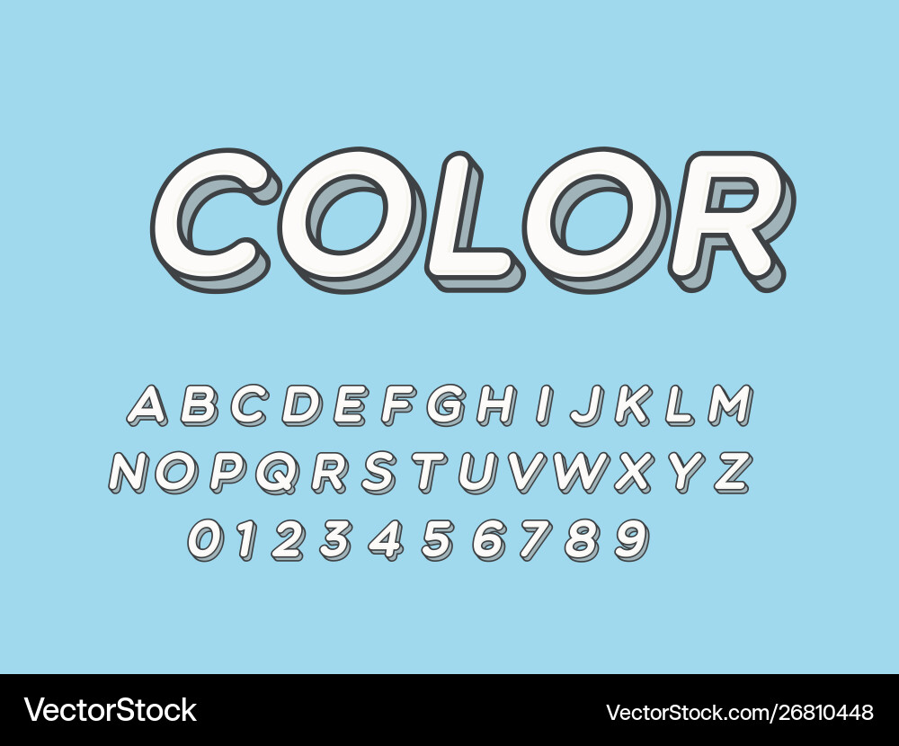 Retro font and alphabet stock Retro font and alphabet stock vector image