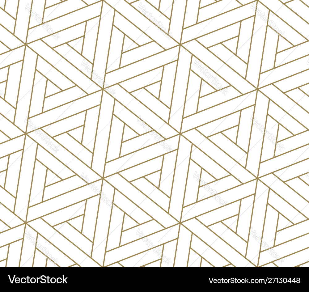 Seamless pattern with abstract geometric line vector image