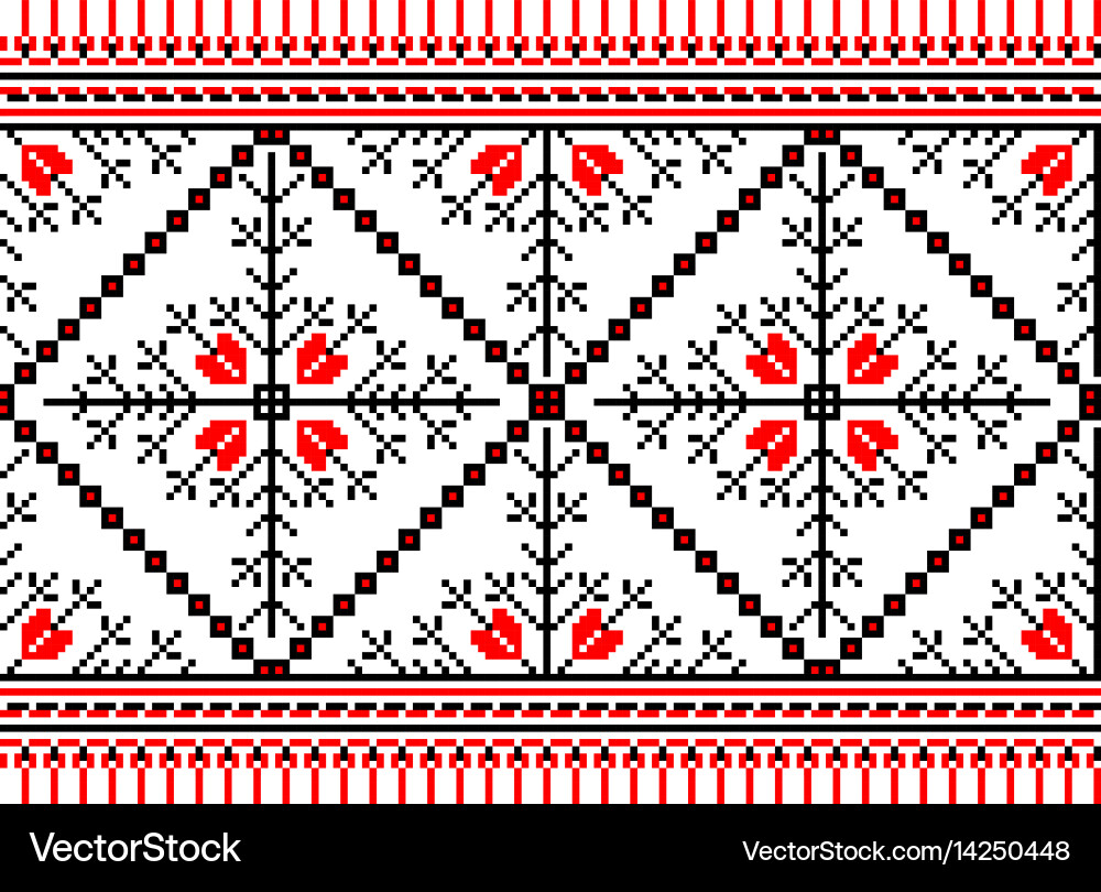 Ukrainian folk seamless pattern Vector Image