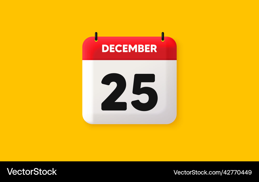 25th day of the month icon event schedule date Vector Image
