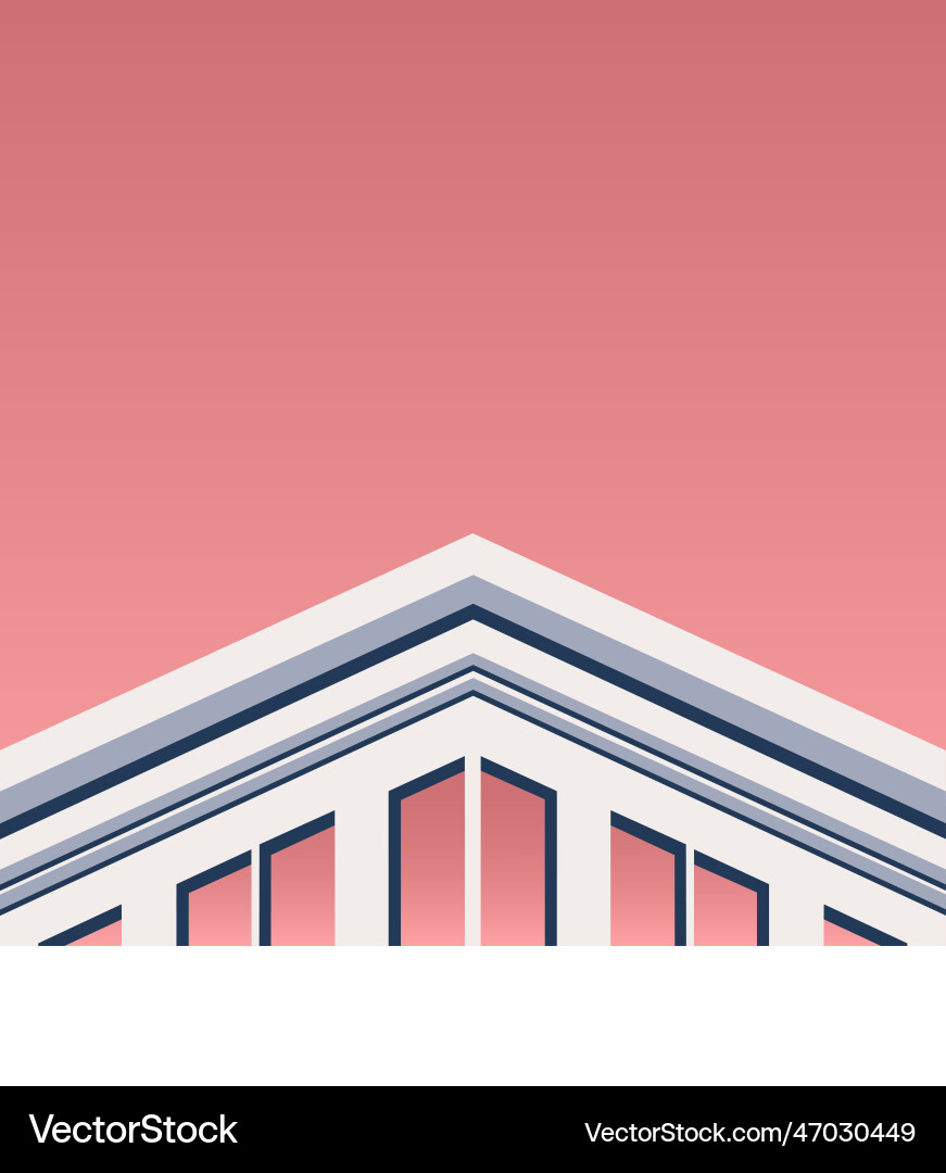 Abstract Architectural Gradient Vector Image